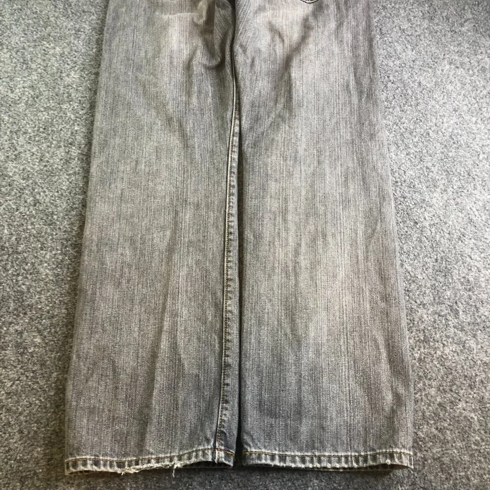 Levis 501 Jeans Mens 32x30 Black Gray Straight Leg Button Fly Faded Y2K - Picture 12 of 13